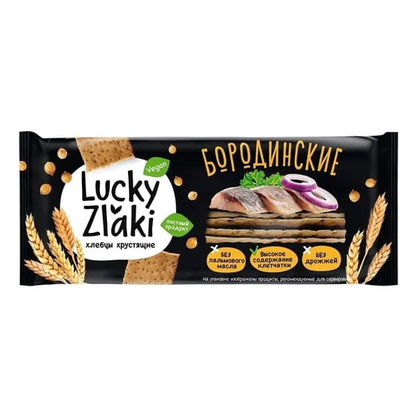 Хлебцы бородинские Lucky Zlaki 105 г