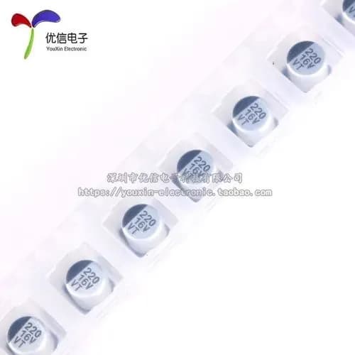 5 шт. 16V 220UF 6.3*7.7MM Алюминиевый электролитический конденсатор Электролиз SMD SMD