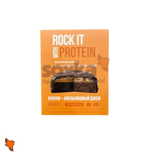 Бисквит шоколадный брауни апельсиновый Rock IT, 50г