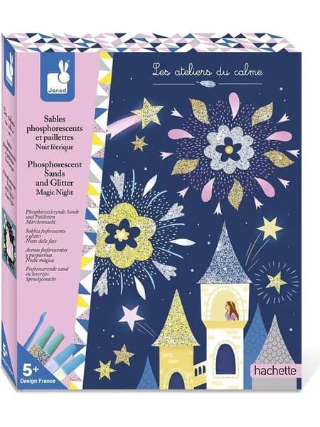 Janod Phosphorescent Sands and Glitter Magic Night набор для творчества