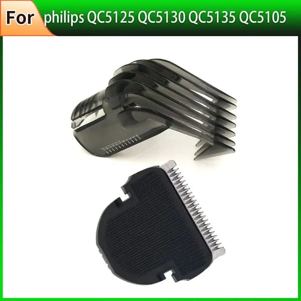 Машинка для стрижки Парикмахерская головка Насадка Для philips QC5125 QC5130 QC5135 QC5105 QC5105 QC5115 QC5155 QC5120_LF-004+008-Y1, черный