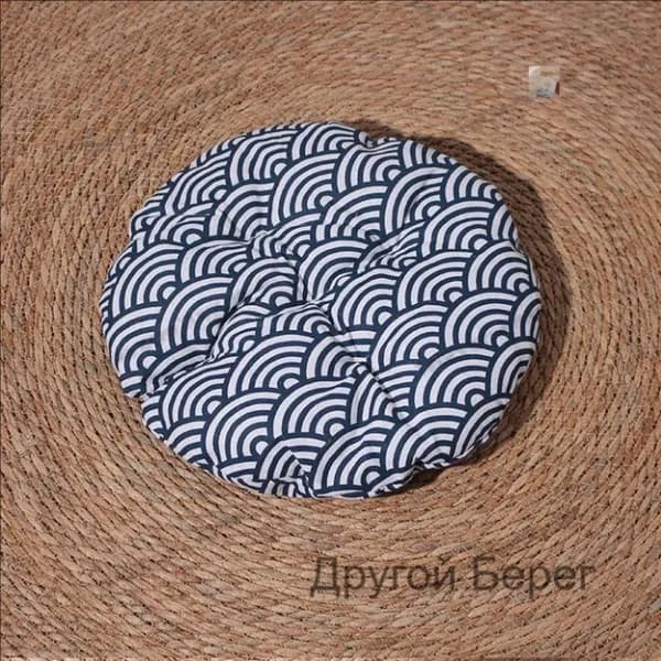 Плетеный домик-когтеточка для кошек из ротанга, складной, с подушкой с рисунком рыбы, большой размер, летний в