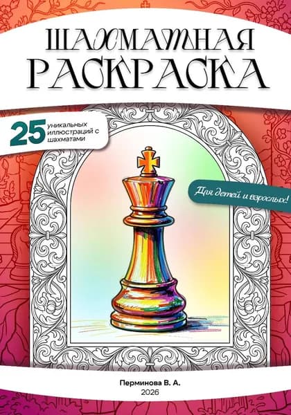 Шахматная раскраска антистресс для детей и взрослых | Варвара Перминова | Электронная книга