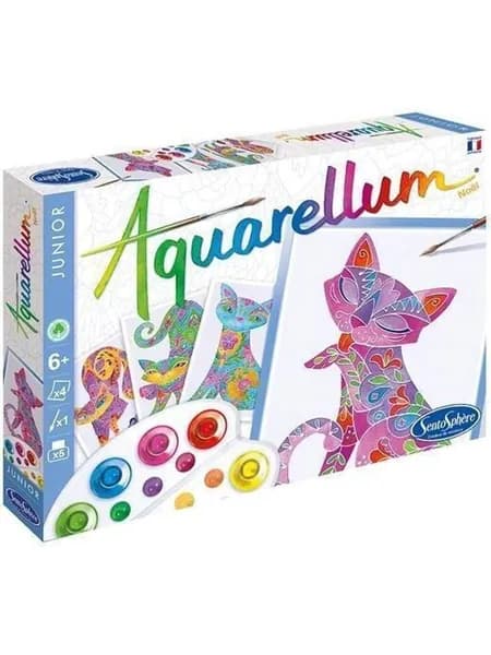 Sentosphere Aquarellum Junior - Cats Набор для рисования
