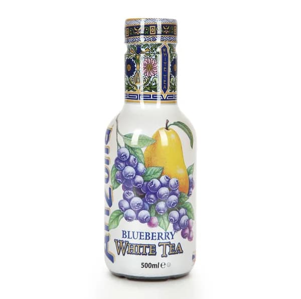 Чай холодный с черникой White Tea, AriZona, 0.5 л, Германия
