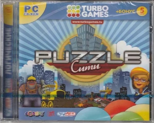 Игра Turbo Games. Puzzle Сити (Jewel) (Windows, Русская версия)