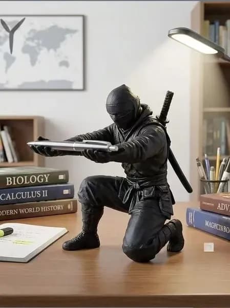 Черный держатель для ручек ninja, выполненный с 3D-печатью