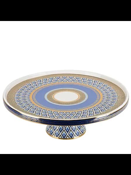 Тортовница на ножке "Golden Blue", 31 см