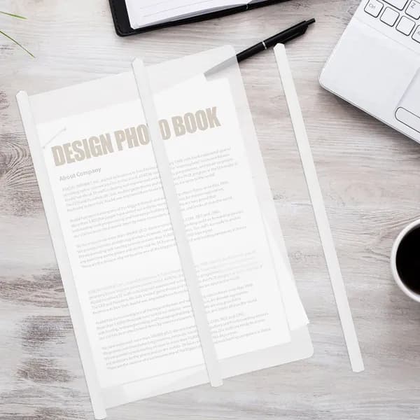 Белый пластиковый файл-фиксатор с выдвижной рейкой для хранения документов в офисе и школе, набор из 10 шт