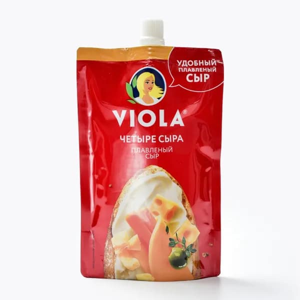 Сыр плавленый Четыре сыра 45% 180 г, Viola