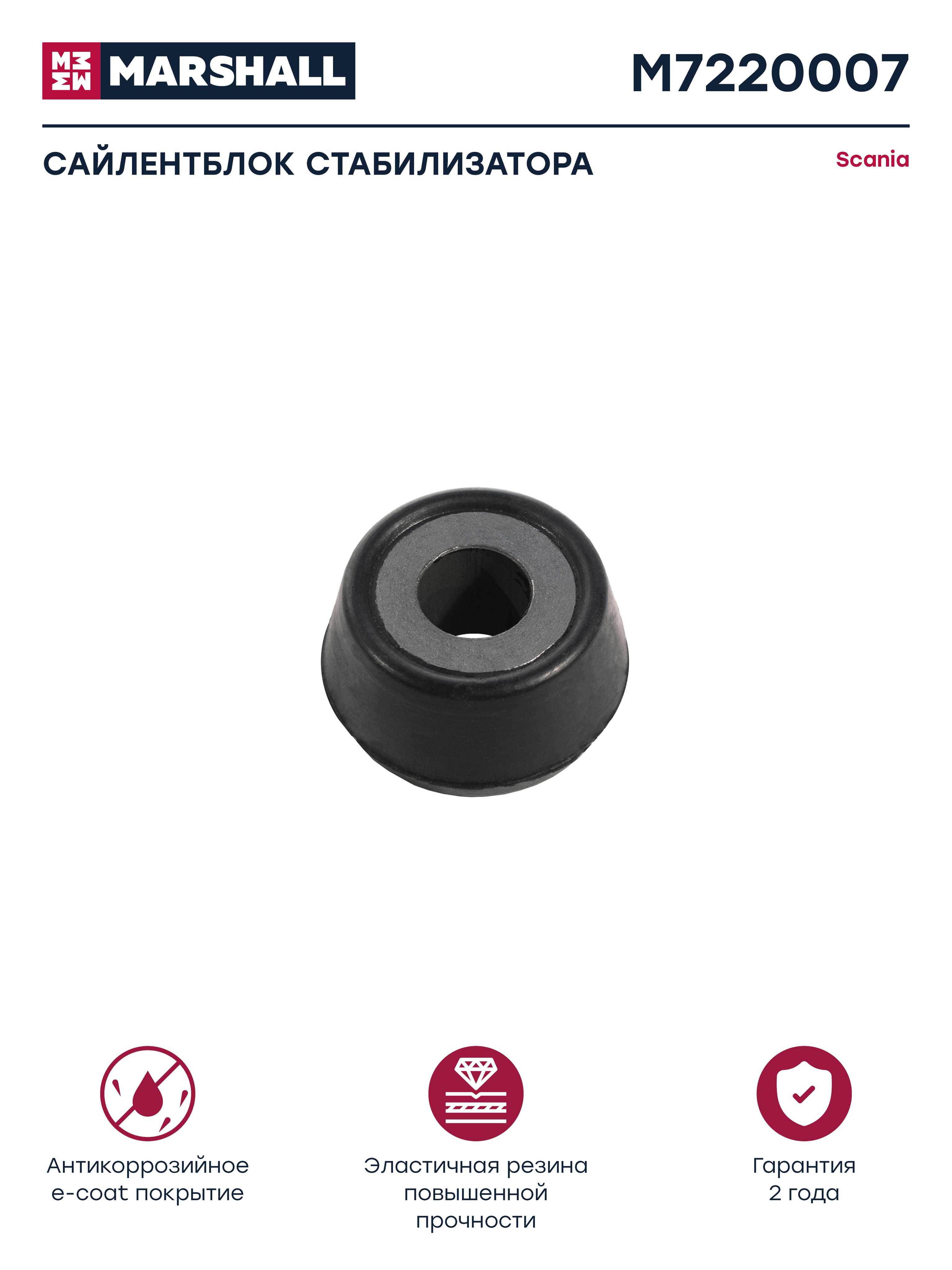 Сайлентблок стабилизатора SCANIA
