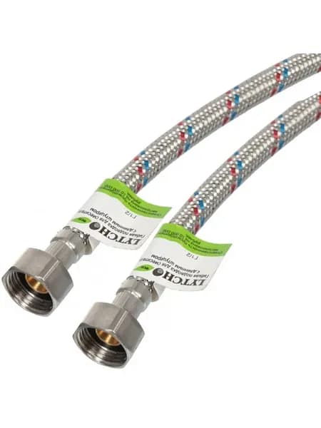Подводка для воды 1 2" 0.4 м гибкая нержавеющая сталь