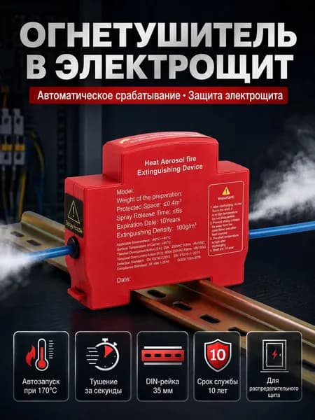 огнетушитель в электрощит