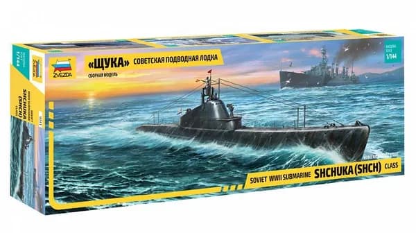 Сборная модель Советская подводная лодка "Щука", 1/144, ZV-9041