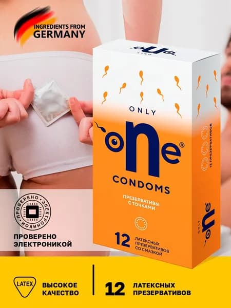 Презервативы с пупырышками, 12 штук, Only oNe