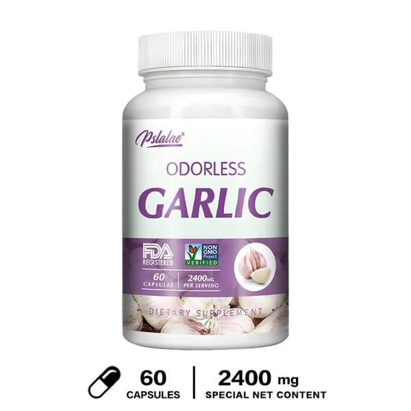 Биологически активная добавка Pslalae Odorless Garlic поддерживает здоровье сердечно-сосудистой системы, способствует поддержанию здорового уровня холестерина и укрепляет иммунную систему.