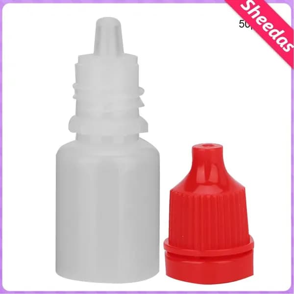 Портативный флакон для капель для глаз, 50 штук, squeezable, с хорошей жесткостью и легким управлением, для ежедневного использования красный