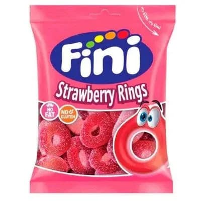 Жев.мармелад "Strawberry rings" клубничные кольца 90гр /FINI Испания/