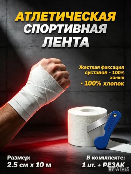 Lefram Атлетическая лента 2.5см Х 1000 см