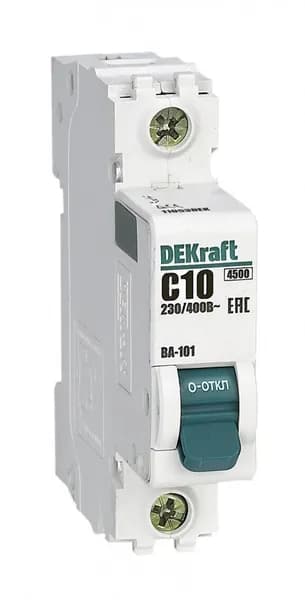 DEKraft Автоматический выключатель 10А 1
