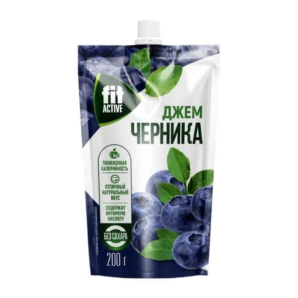 Джем Fitactive Черника без сахара 200г