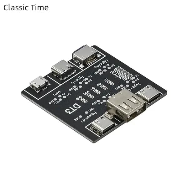 Плата обнаружения кабеля передачи данных DT3, Тестер кабеля Type-C Micro USB C Для диагностики короткого замыкания при включении-выключении для iOS Android