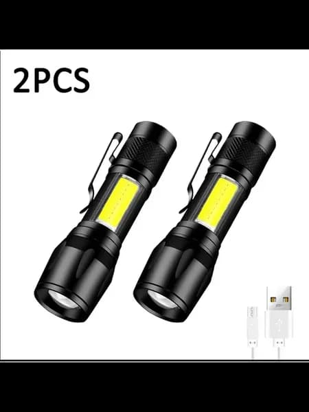 Перезаряжаемый тактический фонарь 100000 Лм 301-2PCS
