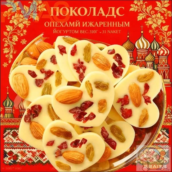 Снижение цен и специальные предложенияЛегкий шоколад с орехами и йогуртом 30 штука, 300 грамм