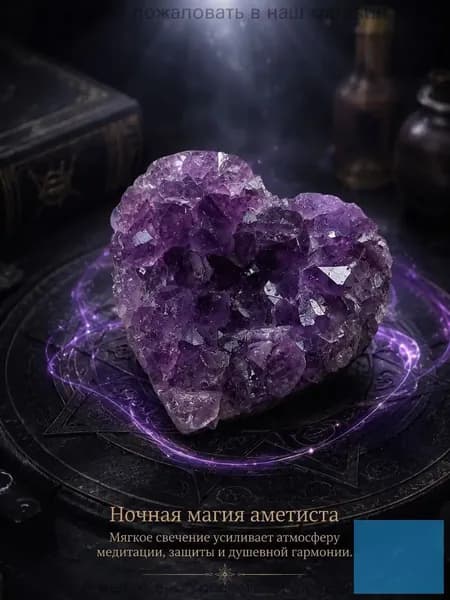 талисман Оберег/Украшения из натурального аметиста