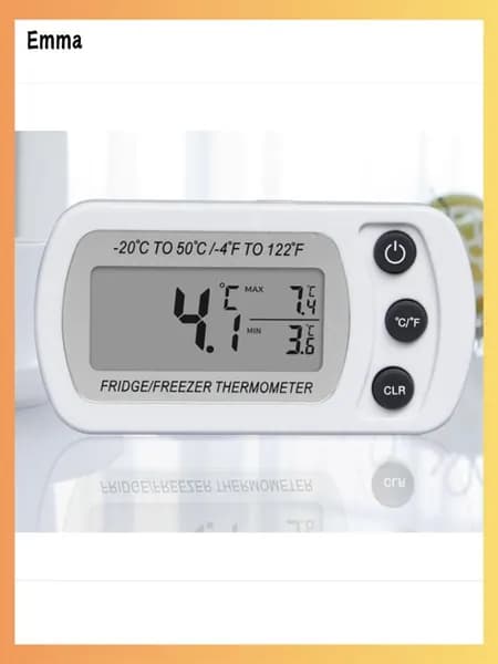 Цифровой Термометр Для Морозильной Камеры Home Electronic С LCD-Дисплеем Водонепроницаемый Холодильника