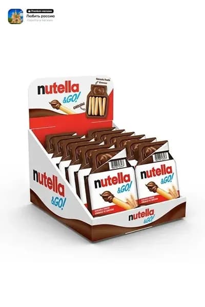 Nutella&Go Какао-ореховый крем и гриссини 28 гр 12 шт.