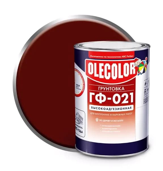 OLECOLOR Грунтовка Укрепляющая, Адгезионная 1 л 1 кг