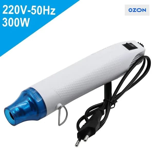 Фен для волос QQ05_AB-QQ05-Blue 300 Вт, кол-во насадок 2, белый