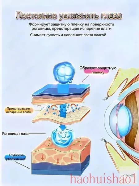 Ястреб, глазные капли от нечеткости зрения и сухости глаз