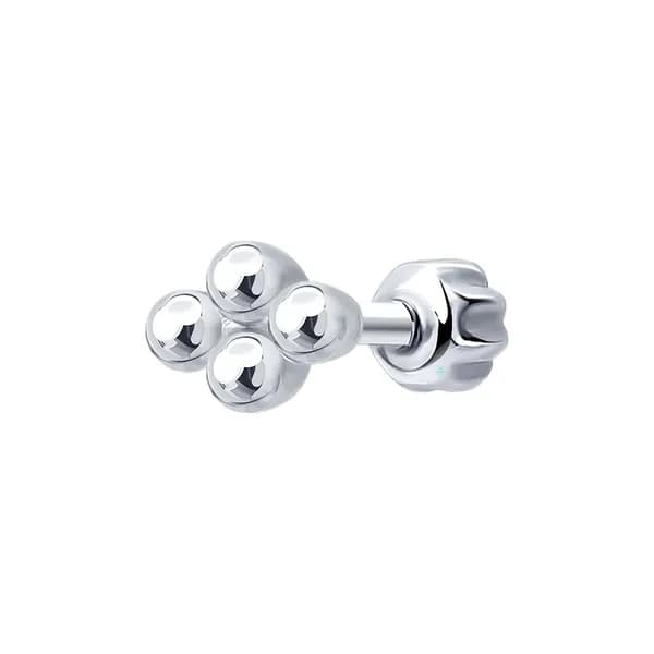 SOKOLOV, Серьга из серебра, 94170496, серьга одиночная, 925 проба, гвоздики