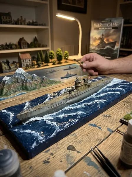Сборная модель немецкая Подводная лодка типа VII-C 1:700