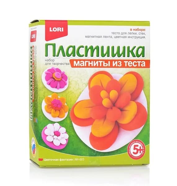 Магниты из теста Цветочная фантазия