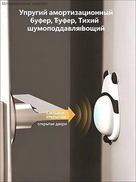 Детская безопасная антиударная накладка из мягкого силикона, мультяшная панда пингвин, защита стены и мебели от ударов дверью, амортизатор для холодильника