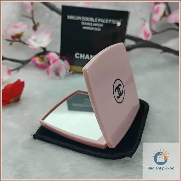 Зеркало гримерное "chanel Зеркало", 7 см х 13 см, 1 шт