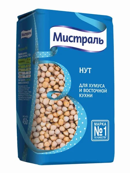 Нут Мистраль для хумуса и восточной кухни, 450 г