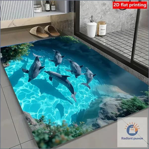 Коврик набор для ванной и туалета 40x60 см