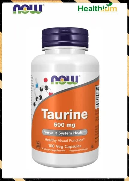 Taurine 500мг 100 капсул моно аминокислота Нау таурин