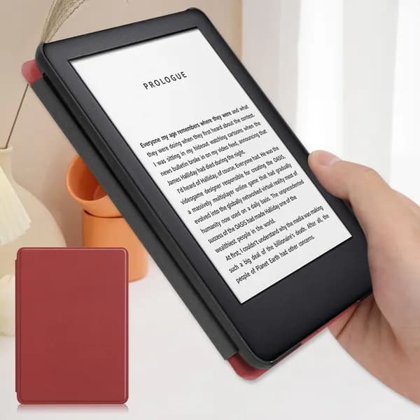 Чехол для Kindle Paperwhite 12-го поколения и Colorsoft Signature Edition 7 дюймов, виниловый, бургундский