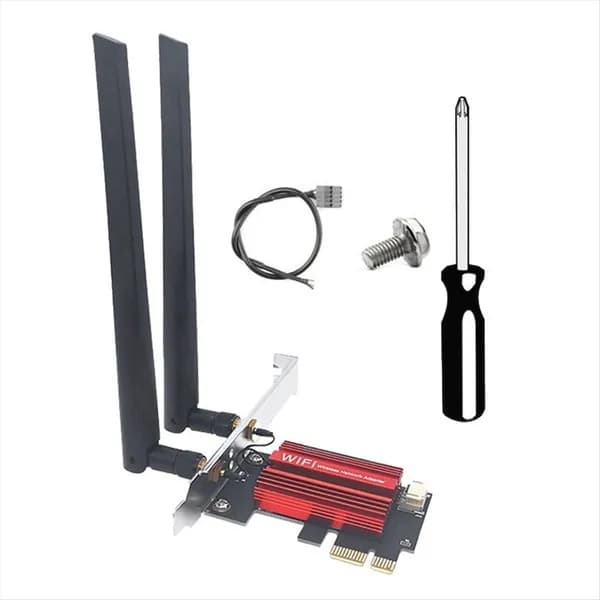 Адаптер QCNCM865 WiFi 7 PCI-E, трехдиапазонный, 2,4 ГГц/5 ГГц/6 ГГц, 9256 Мбит/с