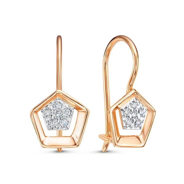 Серьги детские из золота