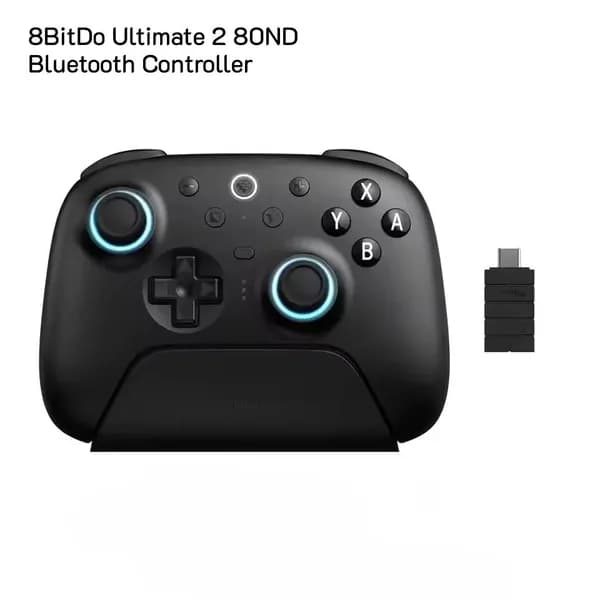 8BitDo Ultimate 2 80ND Беспроводной игровой контроллер Ultimate 2 Bluetooth с зарядной док-станцией, геймпадом-джойстиком, ПК Windows10/11 Nintendo Switch 2