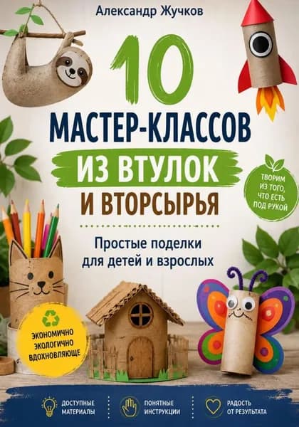 10 мастер-классов из втулок и вторсырья. Простые поделки для детей и взрослых | Жучков Александр | Электронная книга
