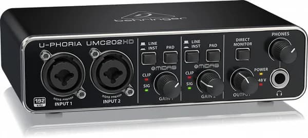 Аудиоинтерфейс Behringer UMC202HD