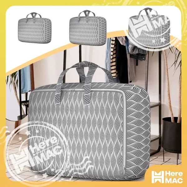 Кофр для хранения вещей 50x30x25 см с крышкой серый