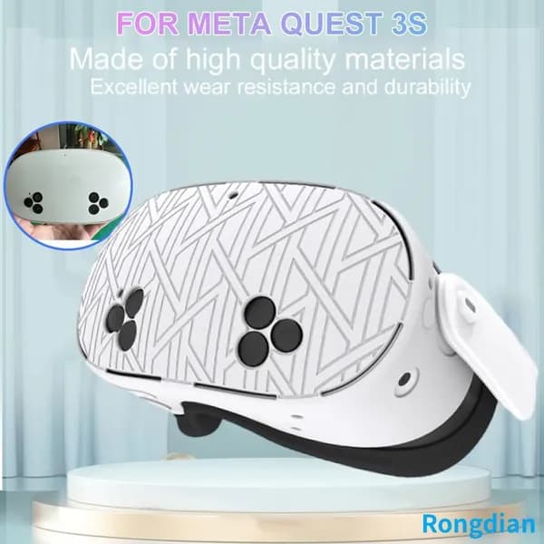 комплект чехлов для Meta Quest 3S, включает накладки и крышку объектива, белый